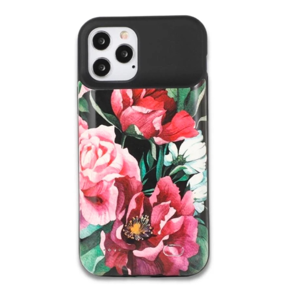 Romantic Floral Lexylemon Battery Case for iPhone pro max 11